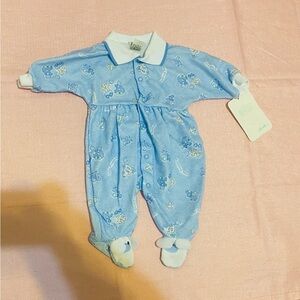 Adorable Blue Kids Footie 3 mos